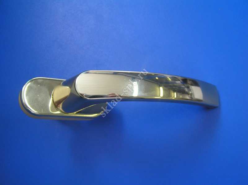 Ручка оконная  золото глянц. 35мм металлическая 4-ми позиционная 